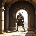 **

A Lineage M character (choose a class - e.g., Knight) strategically positioned in a narrow corridor, preparing an AoE skill. The scene should emphasize tactical awareness of the environment. The art style should be high-fantasy, detailed, and vibrant. Focus on the character's determined expression and the impending impact of the skill.

**