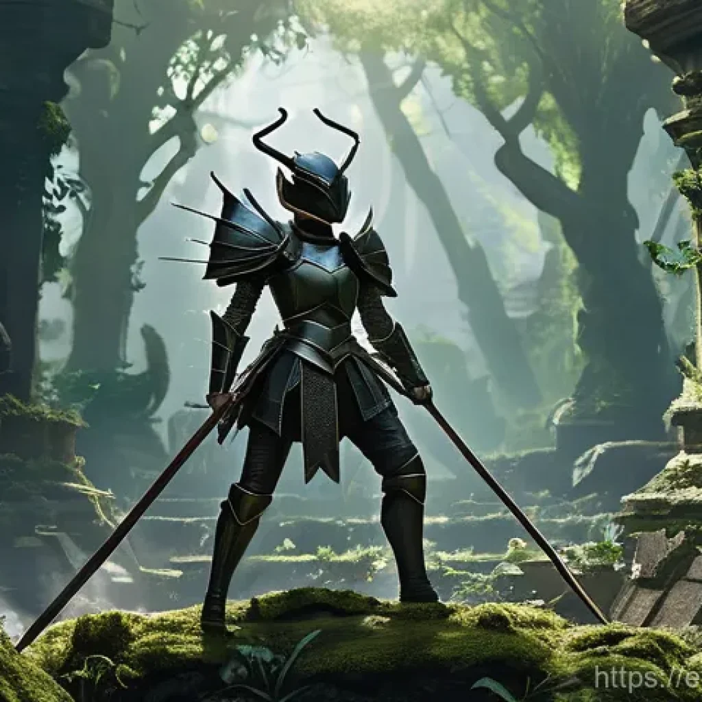 리니지M 희귀 몬스터 위치 - **Queen Ant in Ancient Ruins:**
    "A colossal and regal Queen Ant, with an imposing silhouette, do...