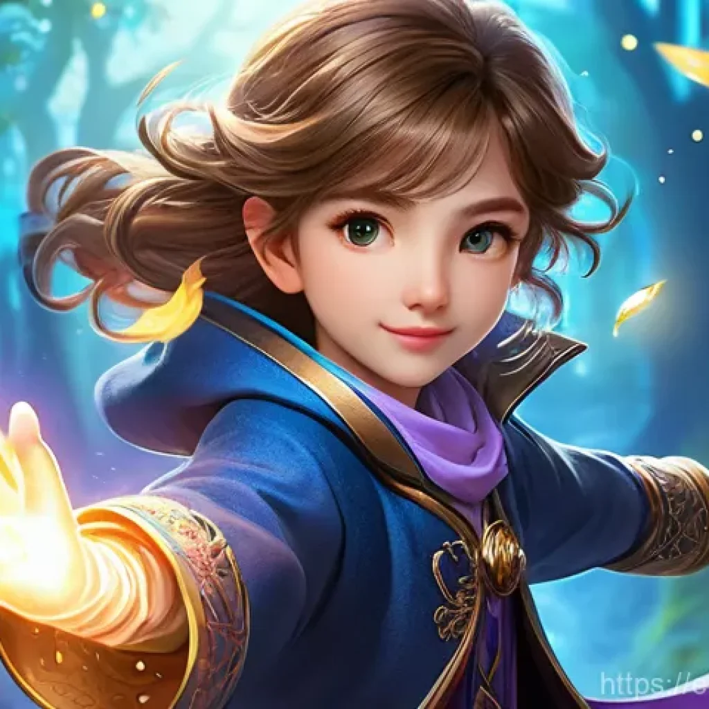 리니지M 희귀 카드 드랍 - **Prompt:** A young adventurer, approximately 20 years old, with bright, hopeful eyes and a determin...