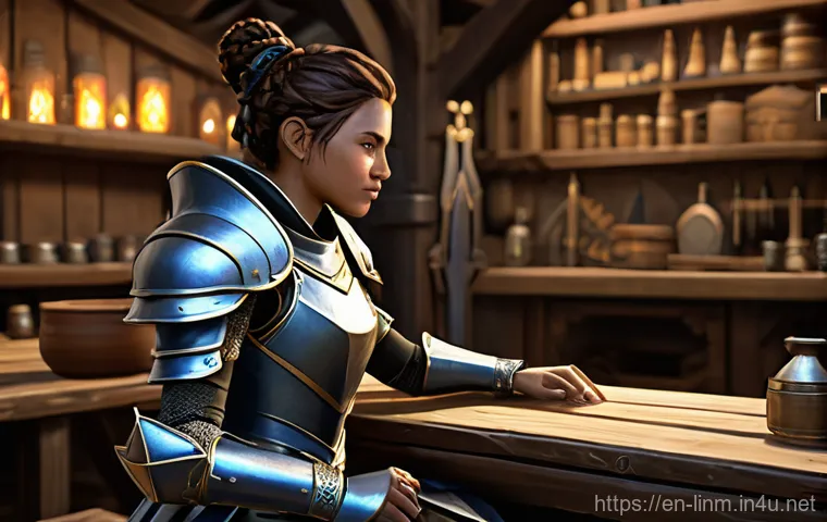 리니지M 주간 퀘스트 최적화 - **Prompt 2: Clan's Collaborative Questing**
    "A vibrant scene of a Lineage M clan party engaged i...