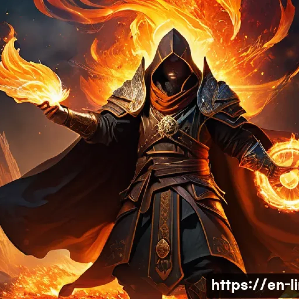 리니지M 희귀 등급 스킬북 - A dynamic fantasy RPG scene showcasing a heroic mage character wielding a rare skill book titled "Fl...